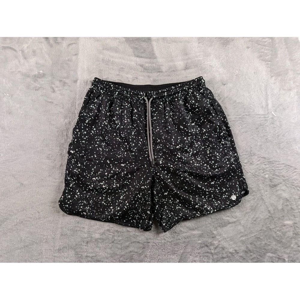 Rhoback Grit Shorts Men Medium Lined 6.5" Inseam All Over Print Gym Performance